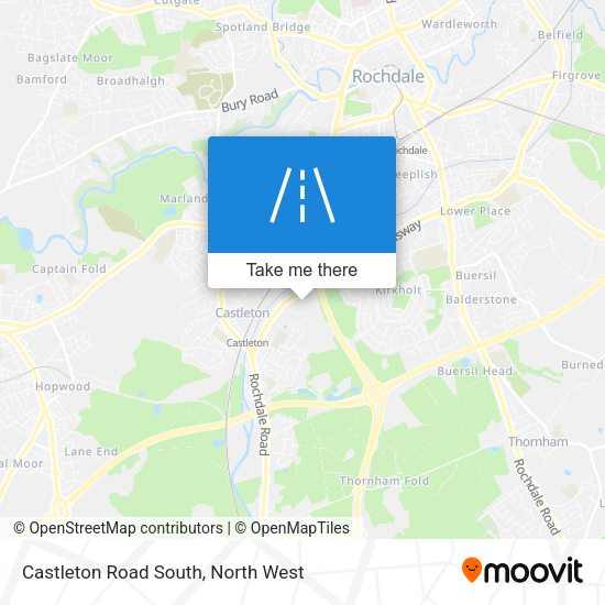 Castleton Road South map