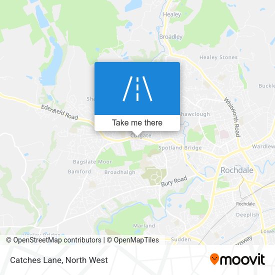 Catches Lane map