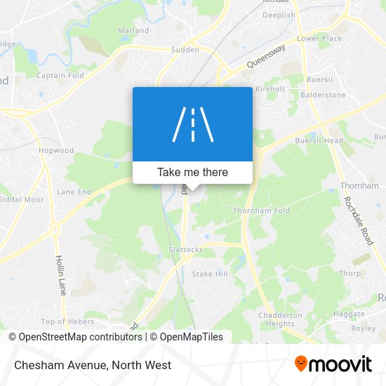 Chesham Avenue map