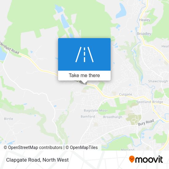 Clapgate Road map