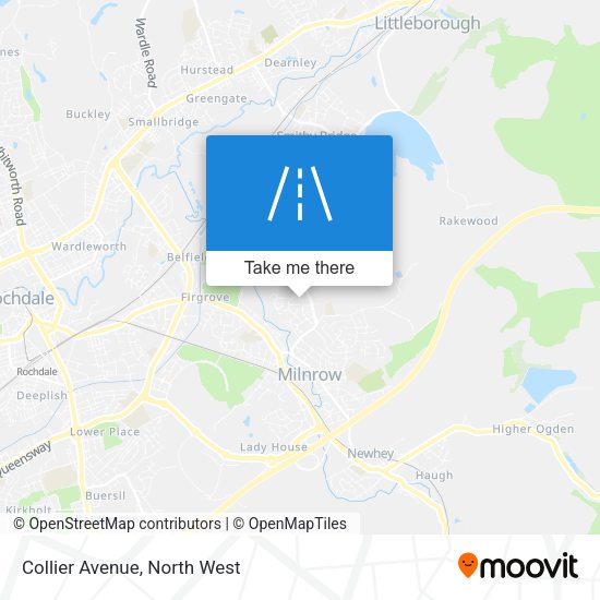 Collier Avenue map