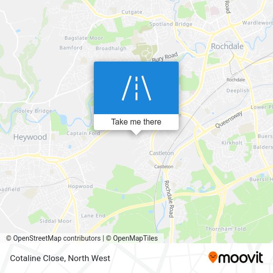 Cotaline Close map