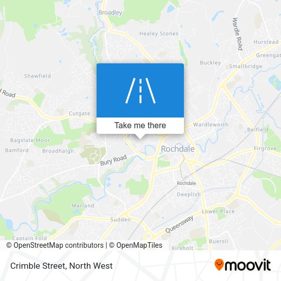 Crimble Street map