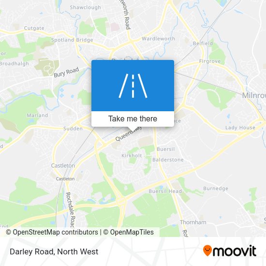 Darley Road map