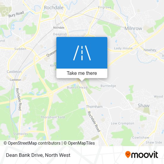 Dean Bank Drive map