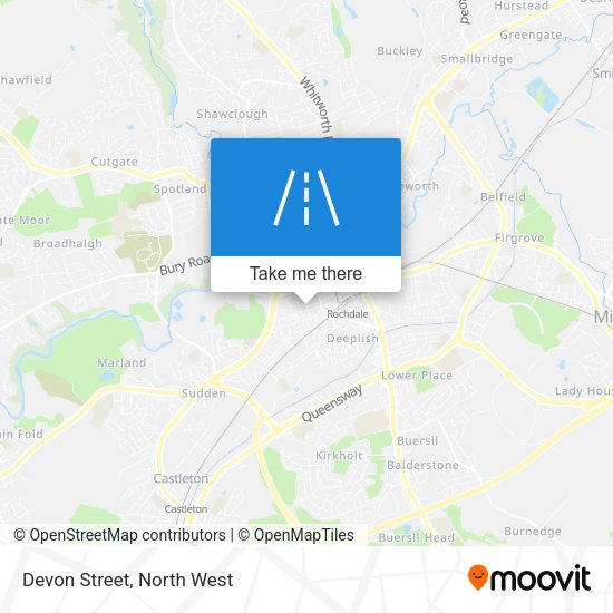 Devon Street map