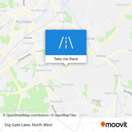 Dig Gate Lane map