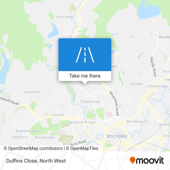 Duffins Close map