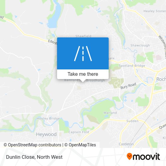 Dunlin Close map