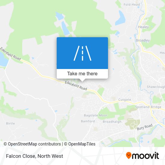 Falcon Close map