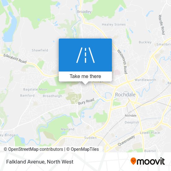 Falkland Avenue map