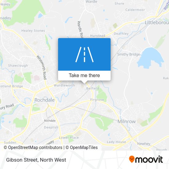 Gibson Street map