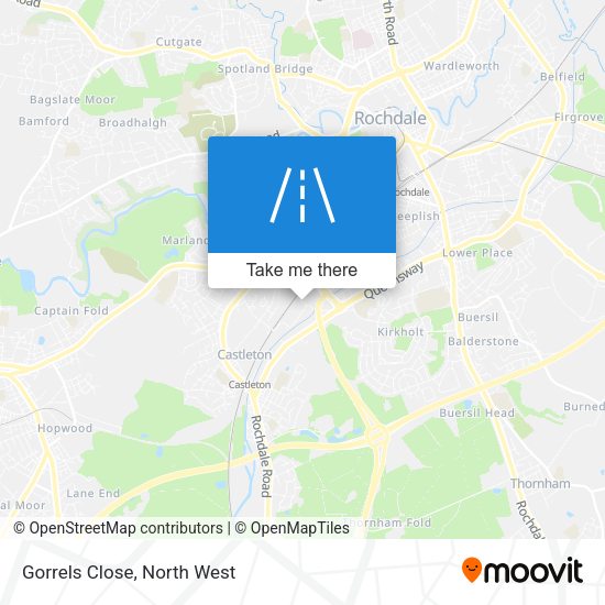 Gorrels Close map