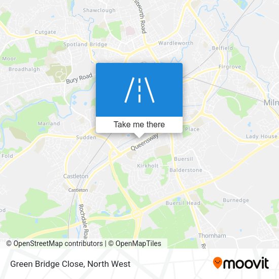 Green Bridge Close map
