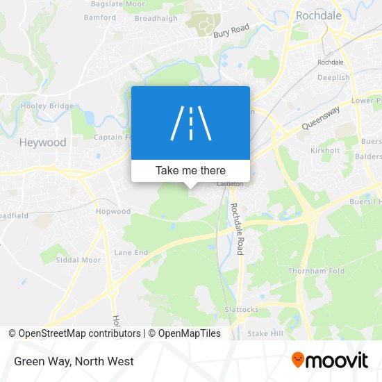Green Way map