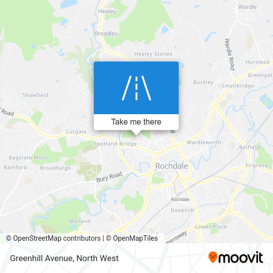 Greenhill Avenue map