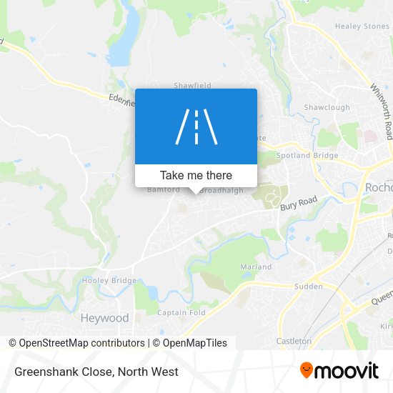 Greenshank Close map