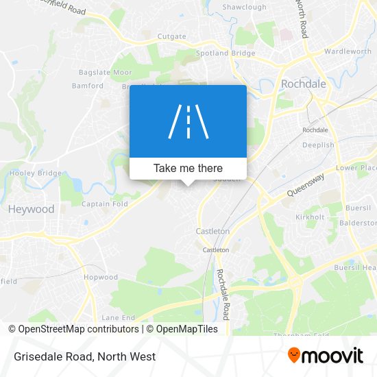 Grisedale Road map