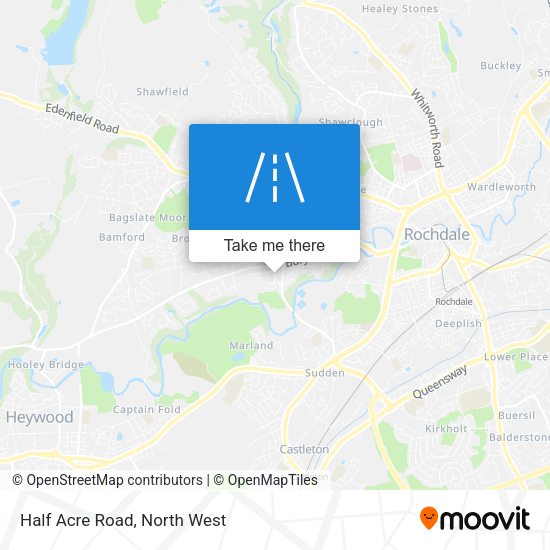 Half Acre Road map