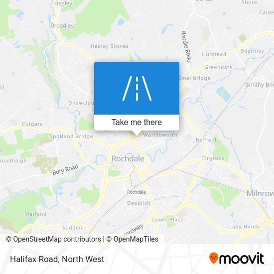 Halifax Road map