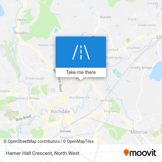 Hamer Hall Crescent map