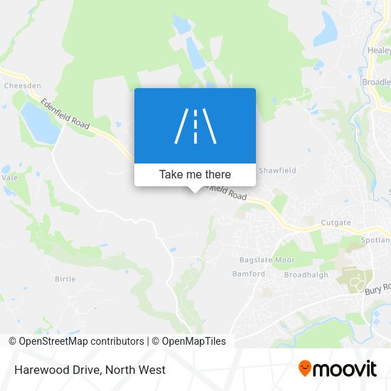 Harewood Drive map