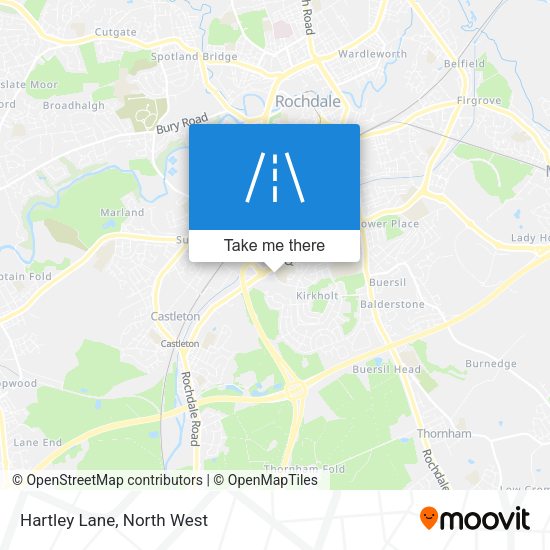 Hartley Lane map