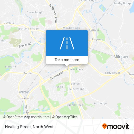 Healing Street map