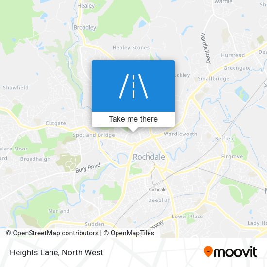 Heights Lane map