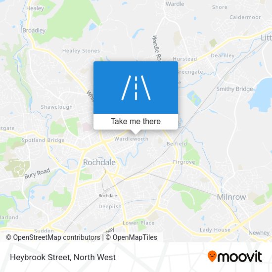 Heybrook Street map