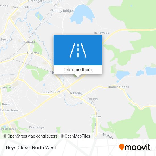 Heys Close map