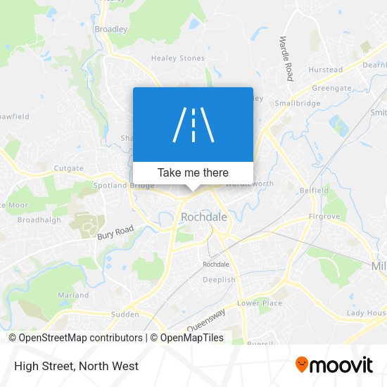 High Street map