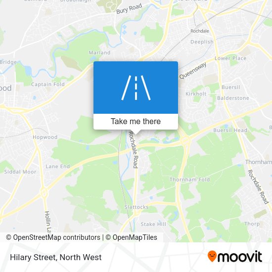 Hilary Street map