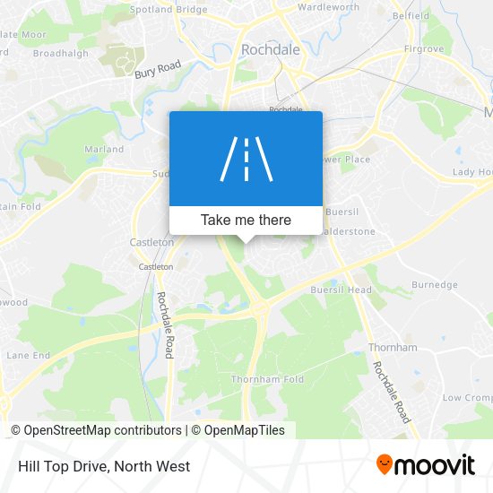 Hill Top Drive map