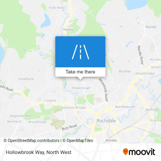 Hollowbrook Way map