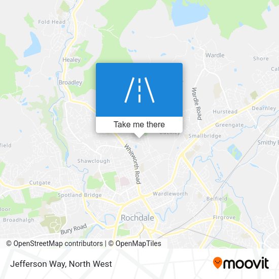 Jefferson Way map