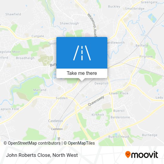 John Roberts Close map