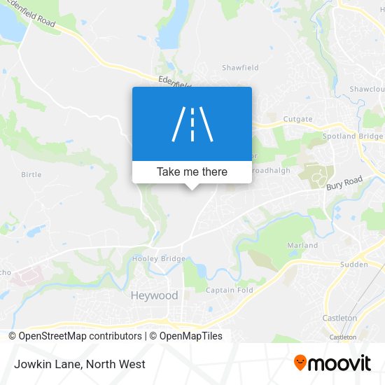 Jowkin Lane map