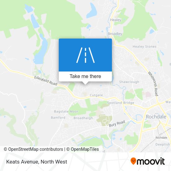 Keats Avenue map