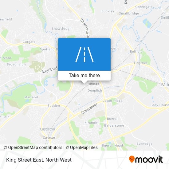 King Street East map