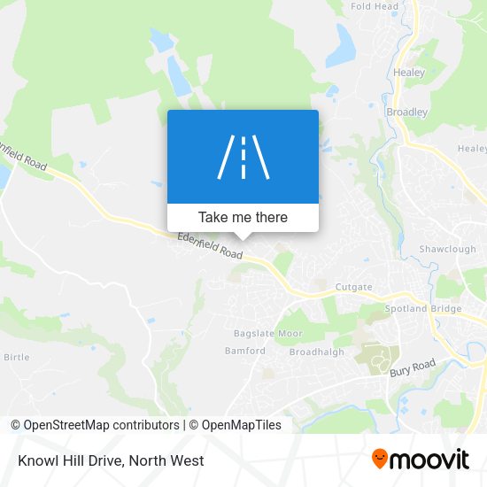 Knowl Hill Drive map