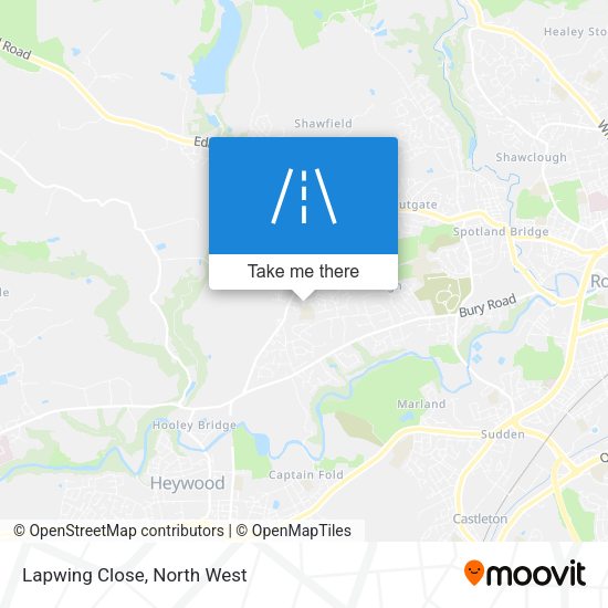 Lapwing Close map