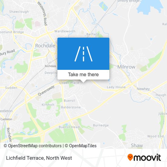 Lichfield Terrace map