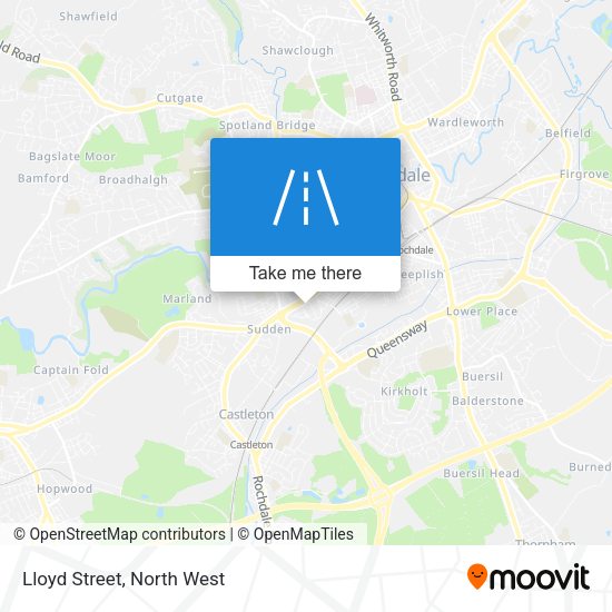 Lloyd Street map