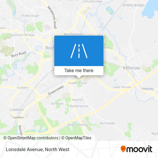 Lonsdale Avenue map