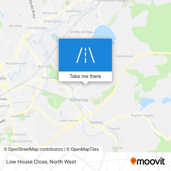 Low House Close map