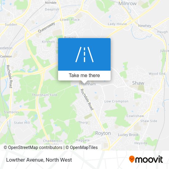 Lowther Avenue map