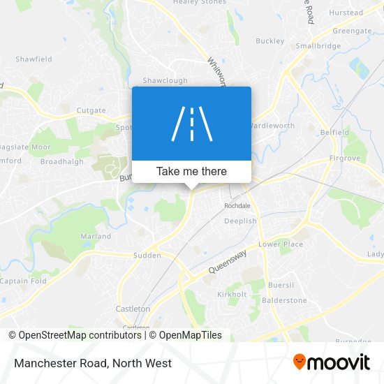 Manchester Road map