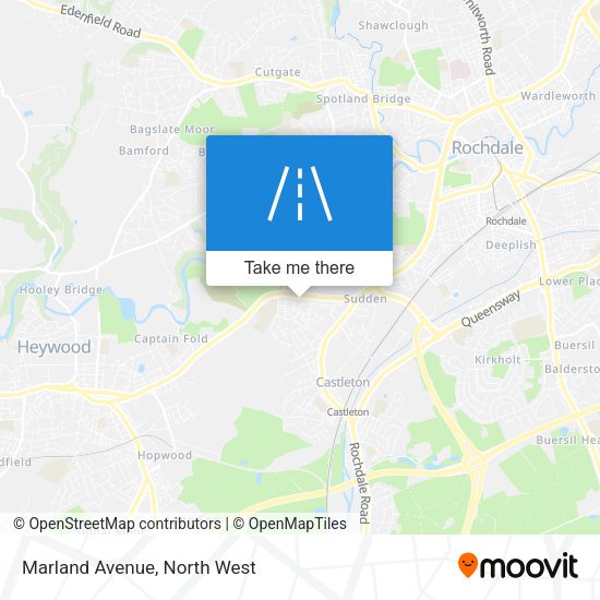 Marland Avenue map