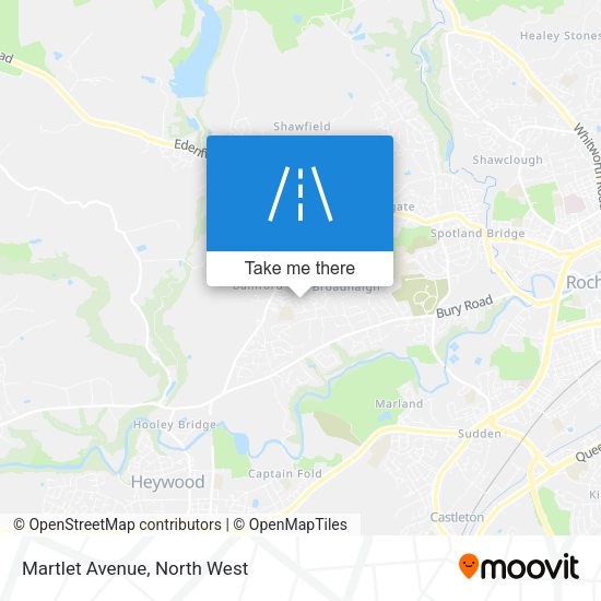 Martlet Avenue map